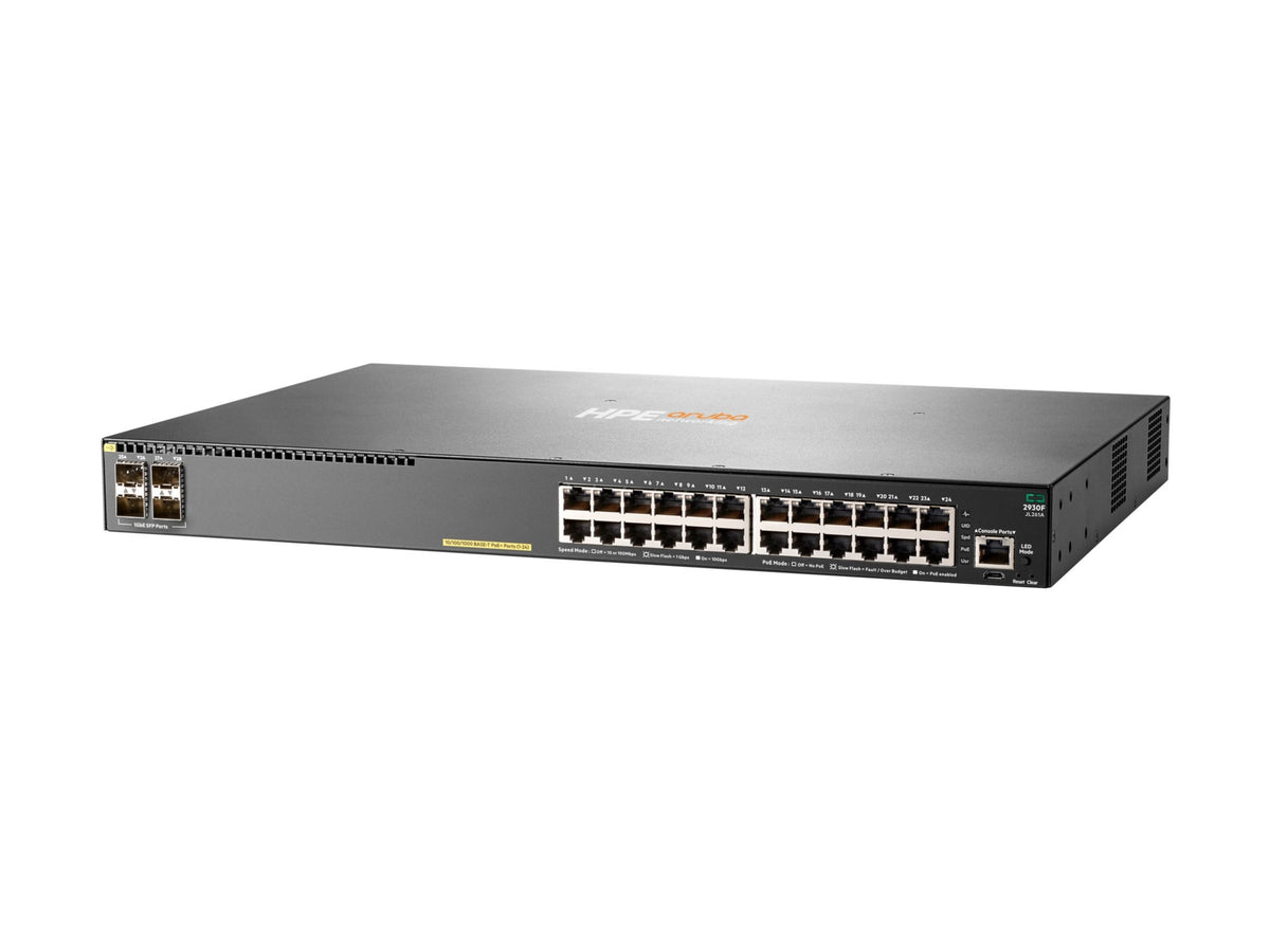 Switch de Red Aruba HPE Networking 2930F 24G PoE+ 4SFP - vista 1
