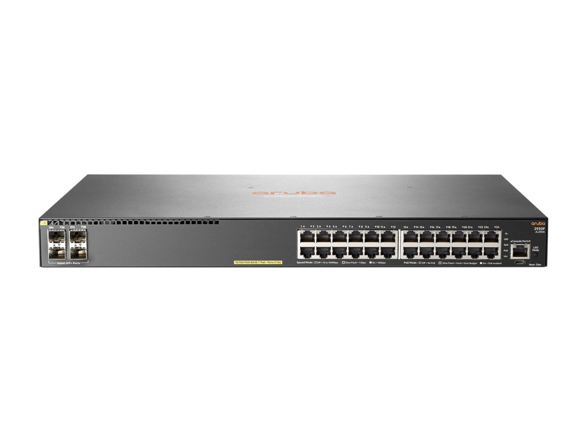 Switch de Red Aruba HPE Networking 2930F 24G PoE+ 4SFP+ - vista 2