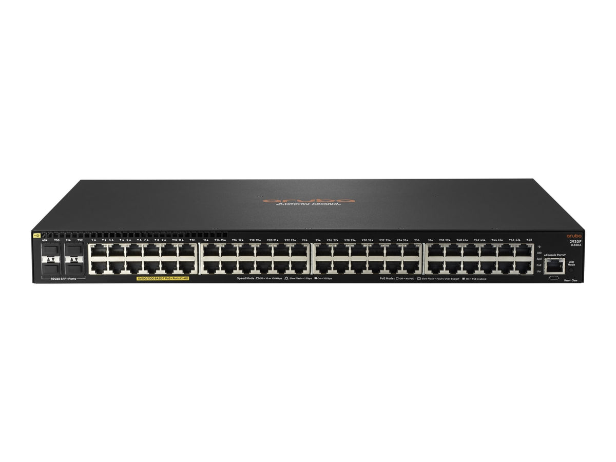 Switch de Red Aruba HPE Networking 2930F 48G PoE+ 4SFP+ - vista 2