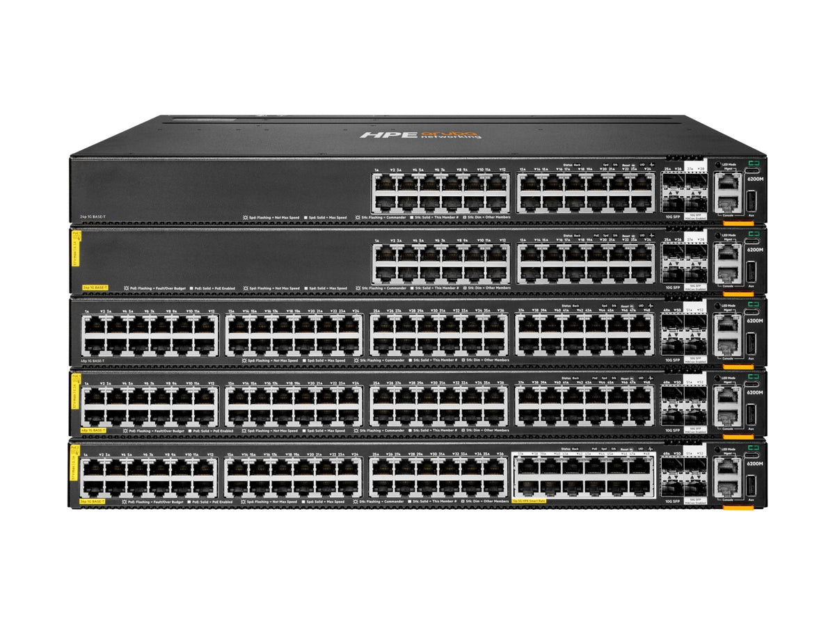 Switch de Red Aruba HPE Networking 6200M 48G Class4 PoE 4SFP+ Switch - vista 4
