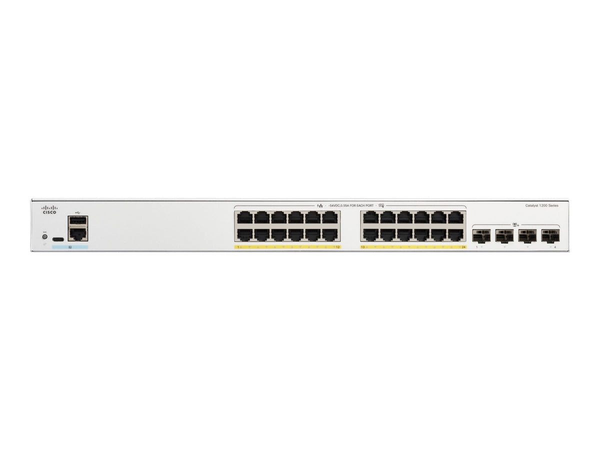 Switch de Red Cisco Catalyst 1200-24P-4X - vista 2