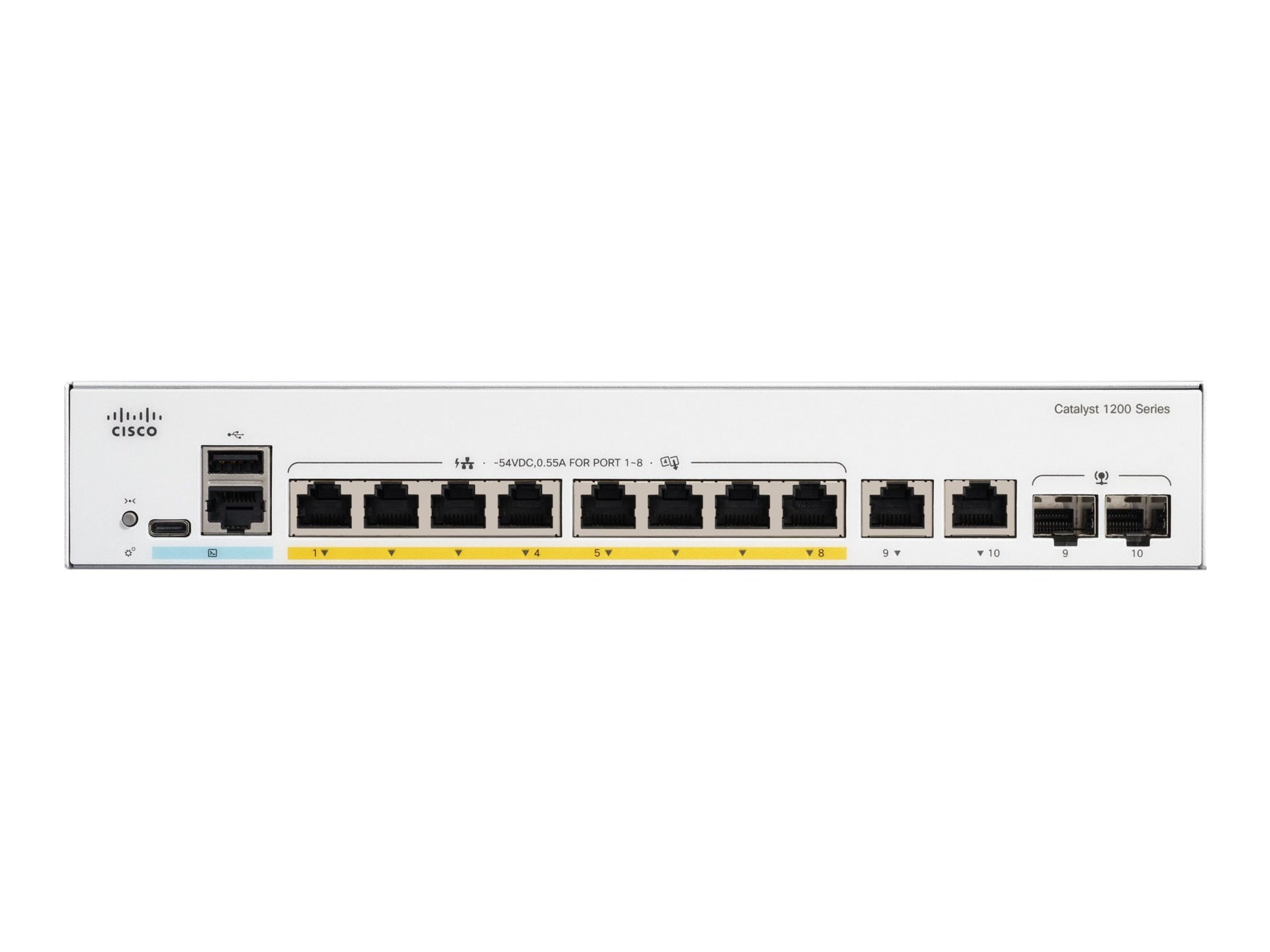Switch de Red Cisco Catalyst 1200-8P-E-2G - vista 2