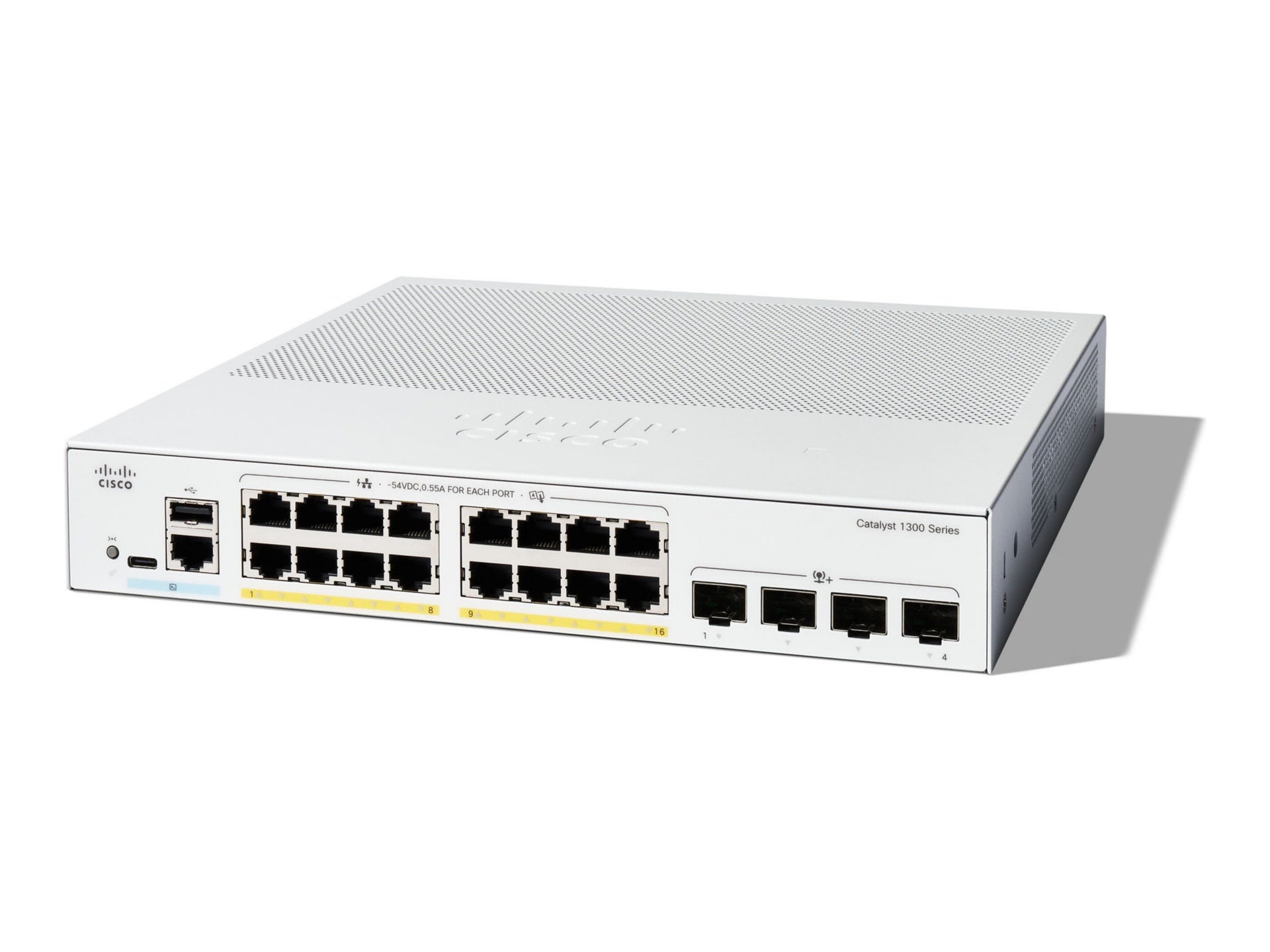 Switch de Red Cisco Catalyst 1300-16P-4X - vista 1