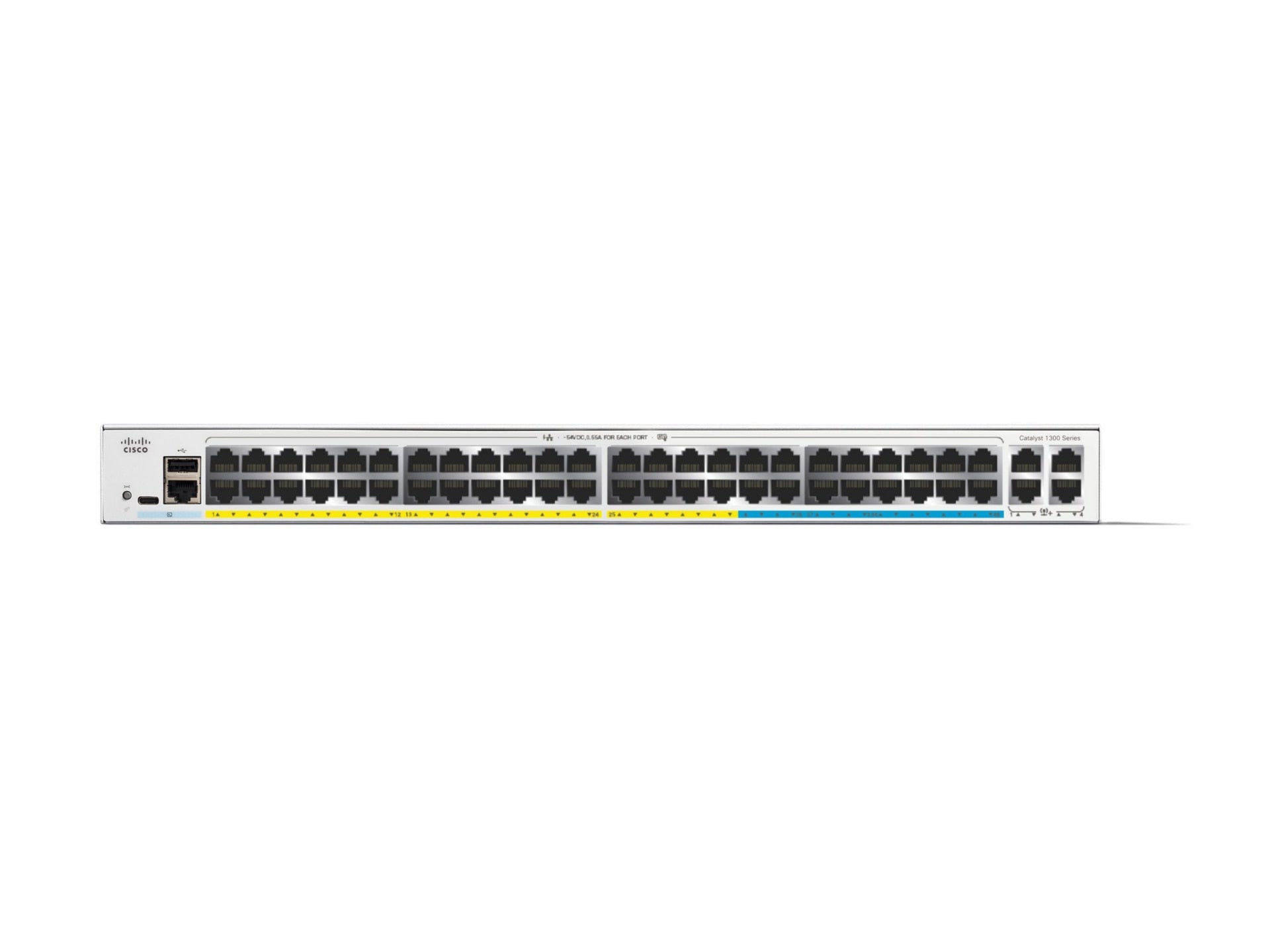 Switch de Red Cisco Catalyst 1300-48MGP-4X - vista 2