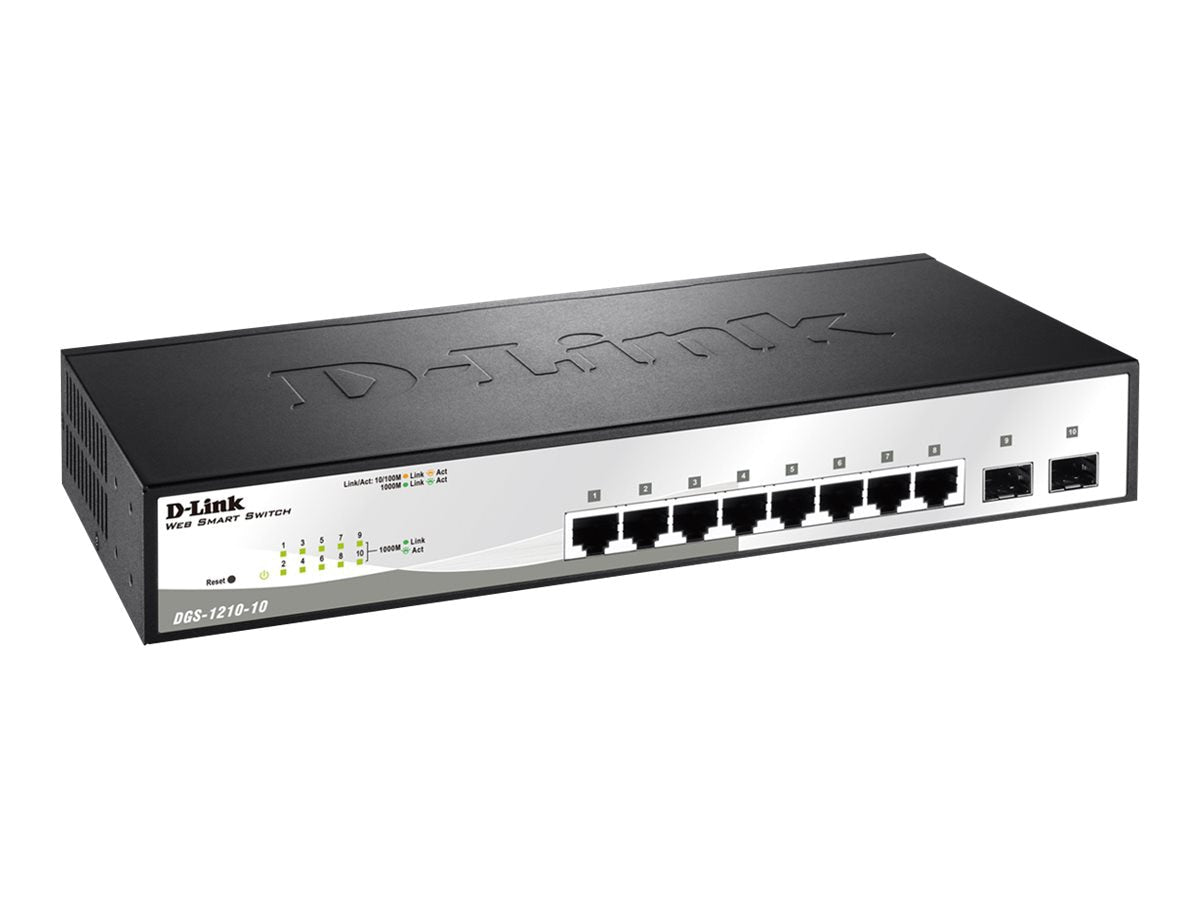 Switch de Red D-Link Smart+ DGS-1210-10 - vista 1