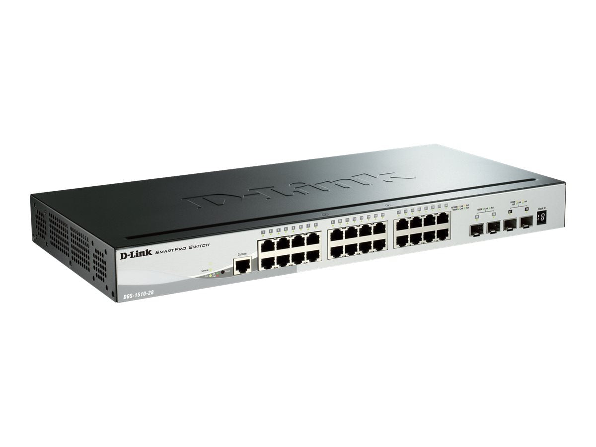 Switch de Red D-Link SmartPro DGS-1510-28X - vista 1