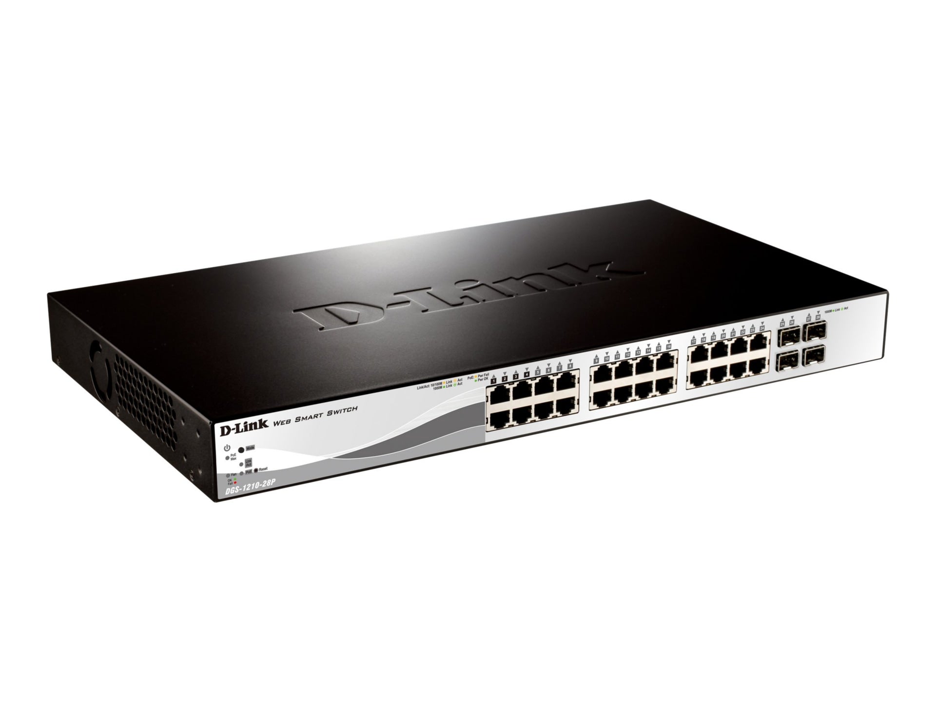 Switch de Red D-Link Web Smart DGS-1210-28 - vista 2