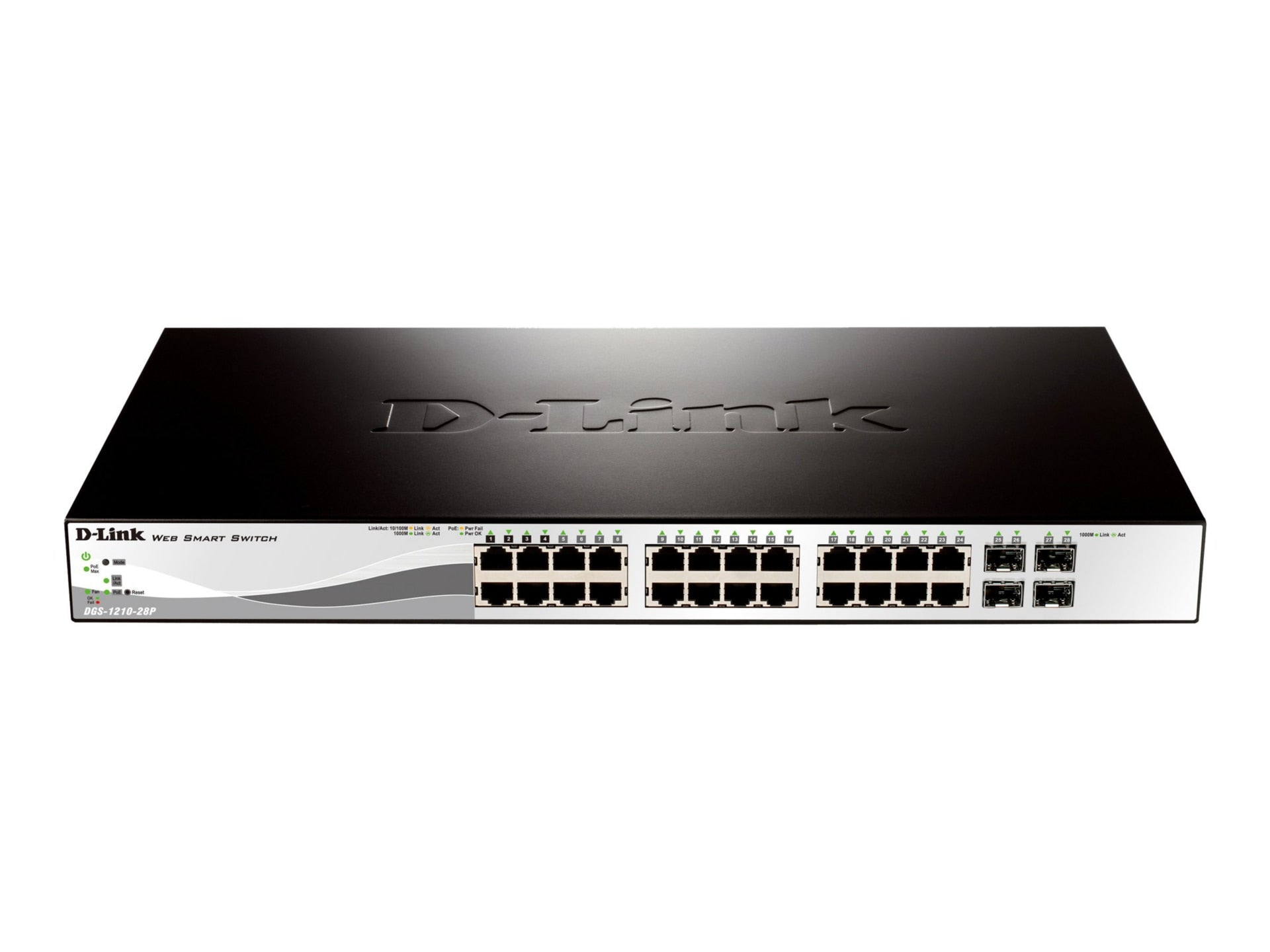 Switch de Red D-Link Web Smart DGS-1210-28P - vista 1
