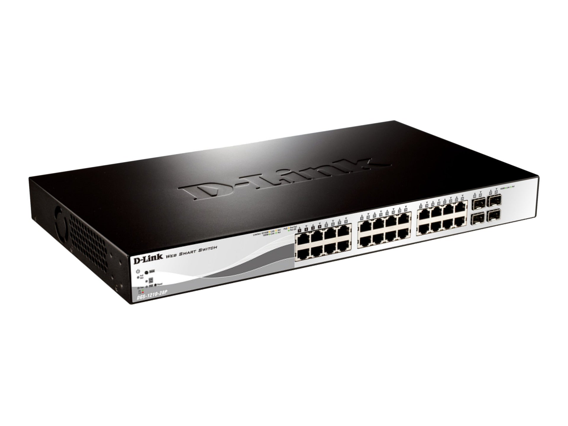 Switch de Red D-Link Web Smart DGS-1210-28P - vista 2