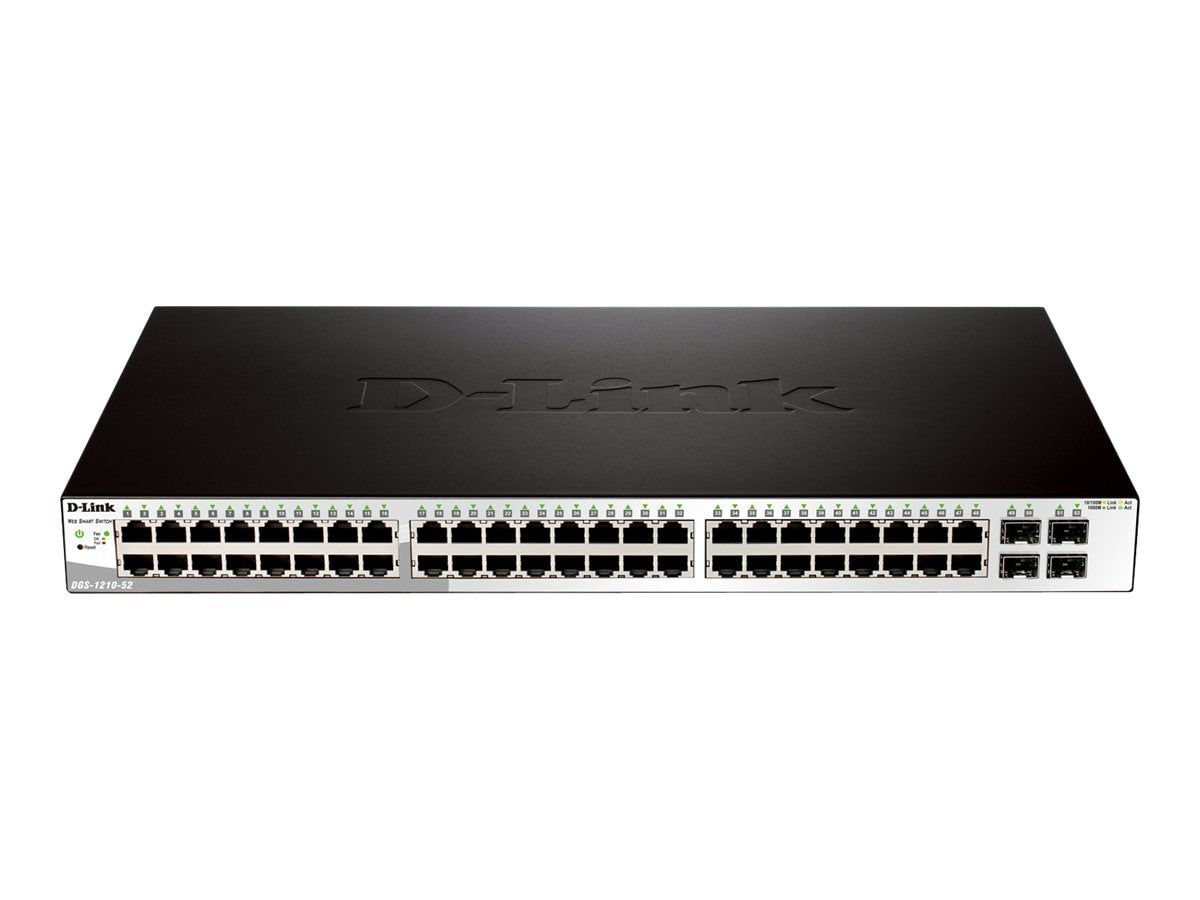 Switch de Red D-Link Web Smart DGS-1210-52 - vista 1