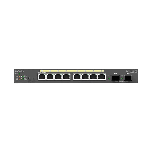 Switch de Red EnGenius 8-Port Gigabit PoE Layer 2 Plus Switch - vista 2