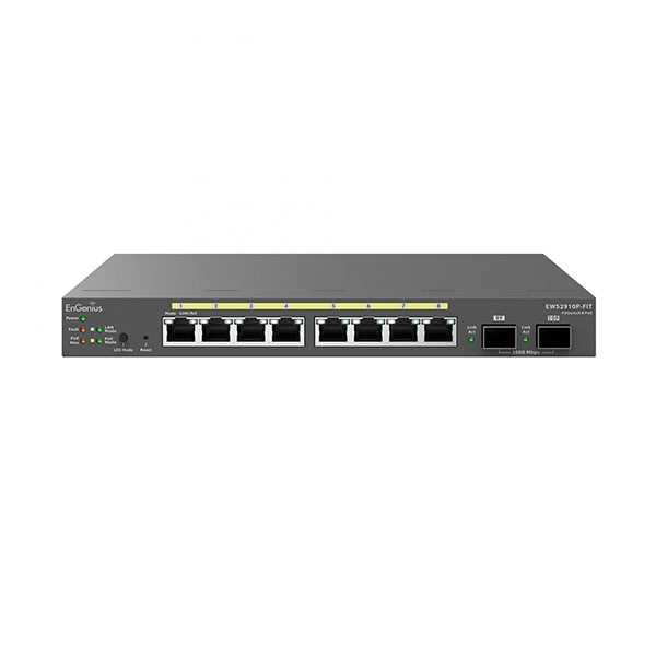 Switch de Red EnGenius 8-Port Gigabit PoE Layer 2 Plus Switch - vista 3