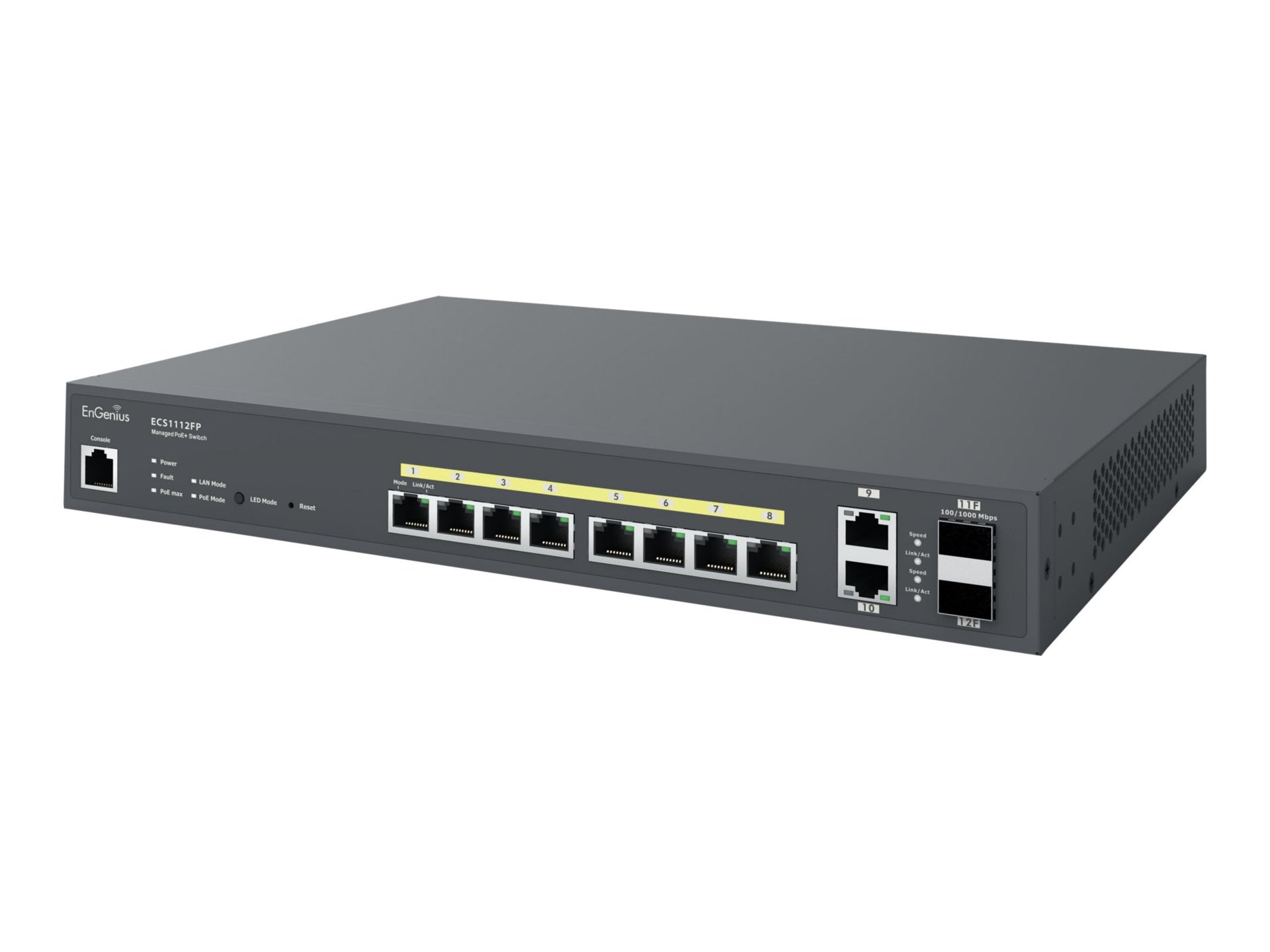 Switch de Red EnGenius Cloud Switch Series ECS1112FP - vista 1