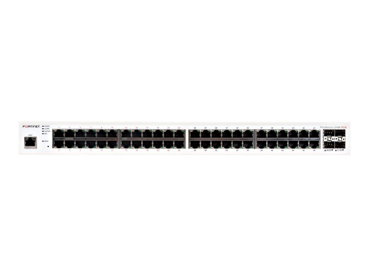 Switch de Red Fortinet FortiSwitch 248E-FPOE - vista 2
