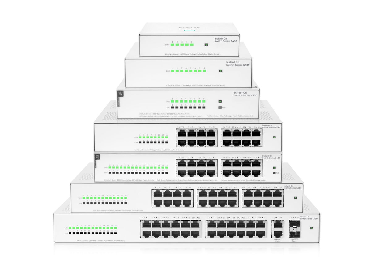 Switch de Red HPE Networking Instant On 1430 24G Switch - vista 7