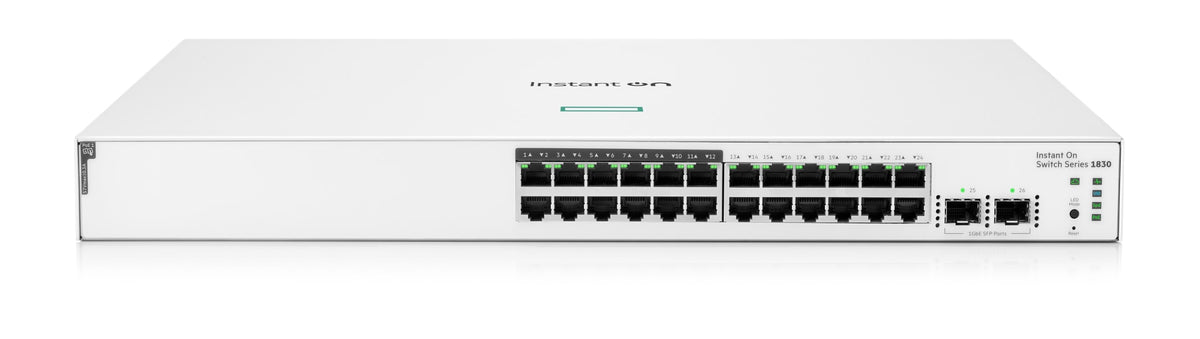 Switch de Red HPE Networking Instant On 1830 24G 12p Class4 PoE 2SFP 195W Switch - vista 2