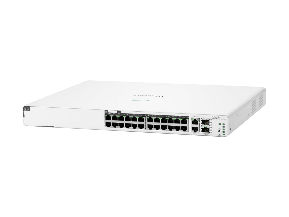 Switch de Red HPE Networking Instant On 1960 24G 20p Class4 4p Class6 PoE 2XGT 2SFP+ 370W Switch - vista 1