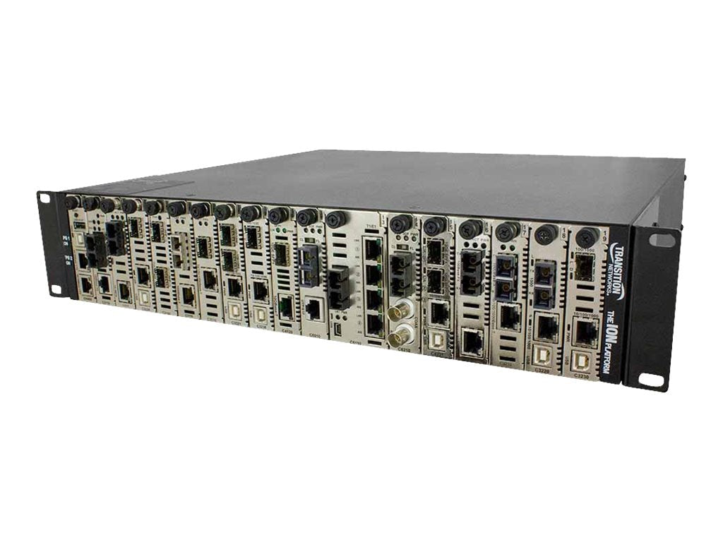 Switch de Red Lantronix ION219 rack mounting chassis - vista 1