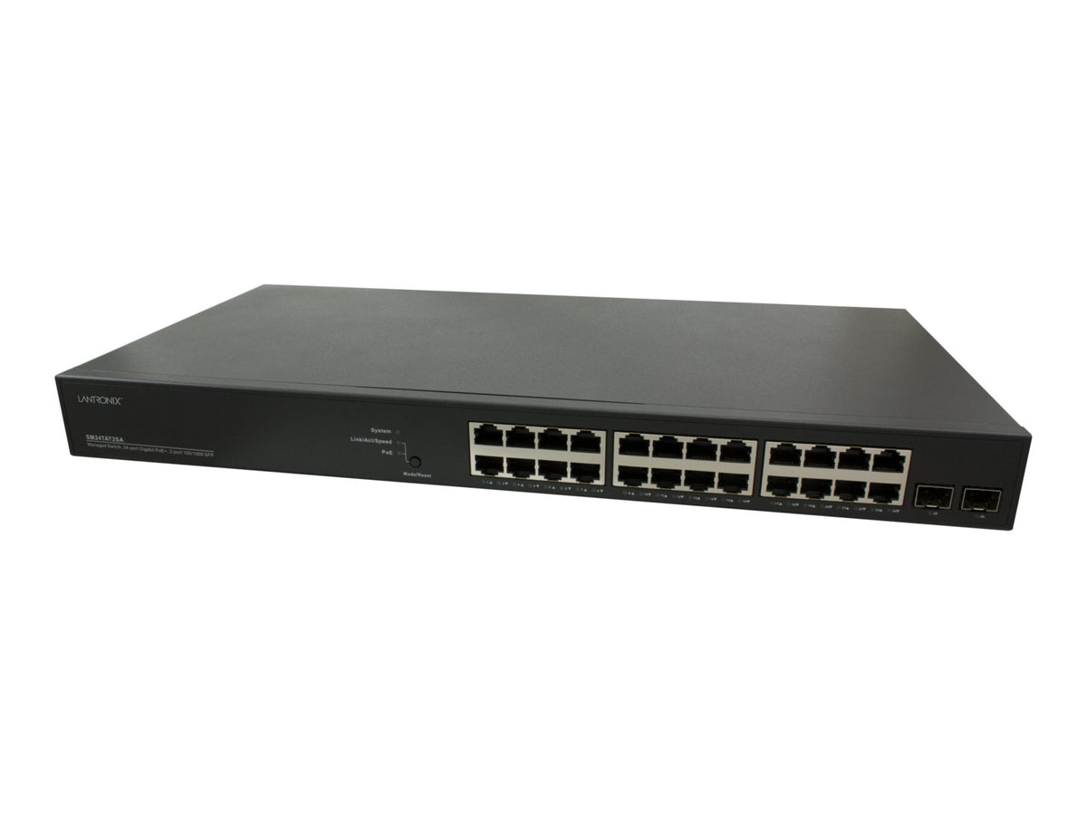 Switch de Red Lantronix SMTATSA Series SM24TAT2SA - vista 1
