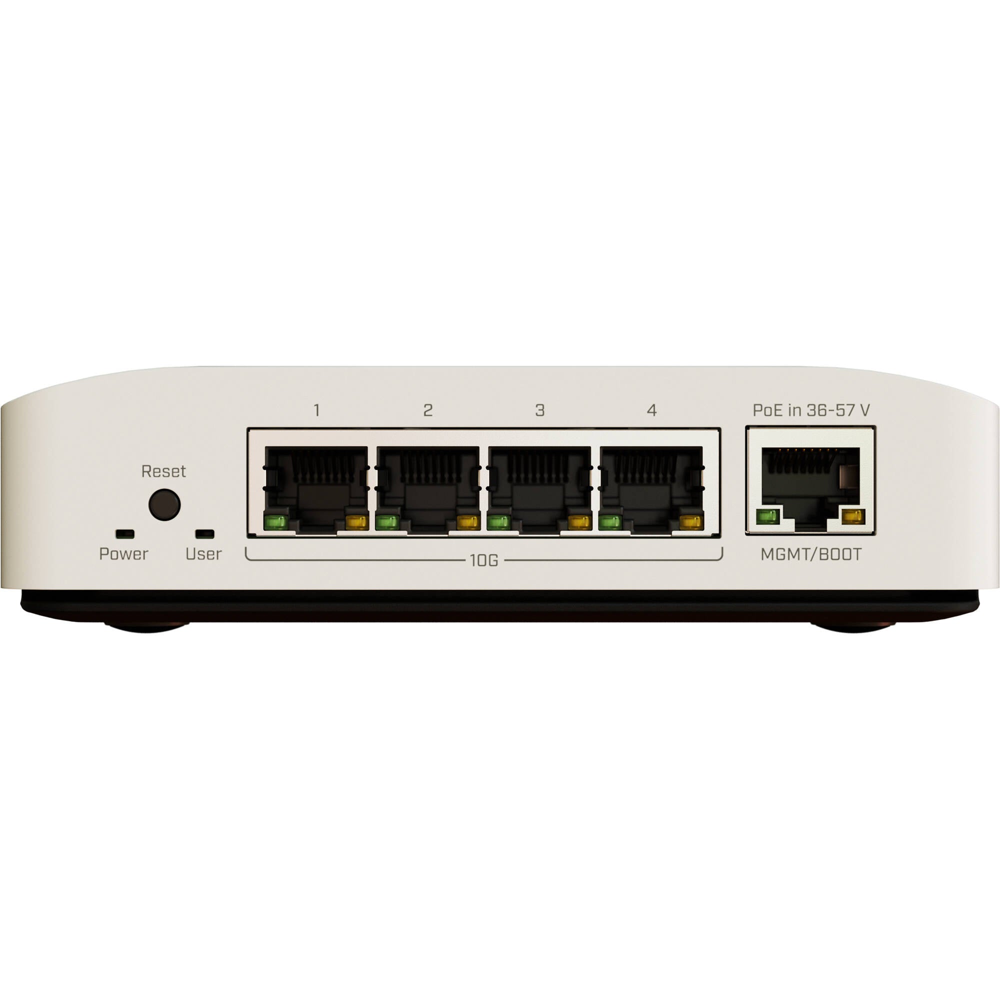 Switch de Red MikroTik CRS304-4XG-IN 4-Port 10G Managed Network Switch - vista frontal