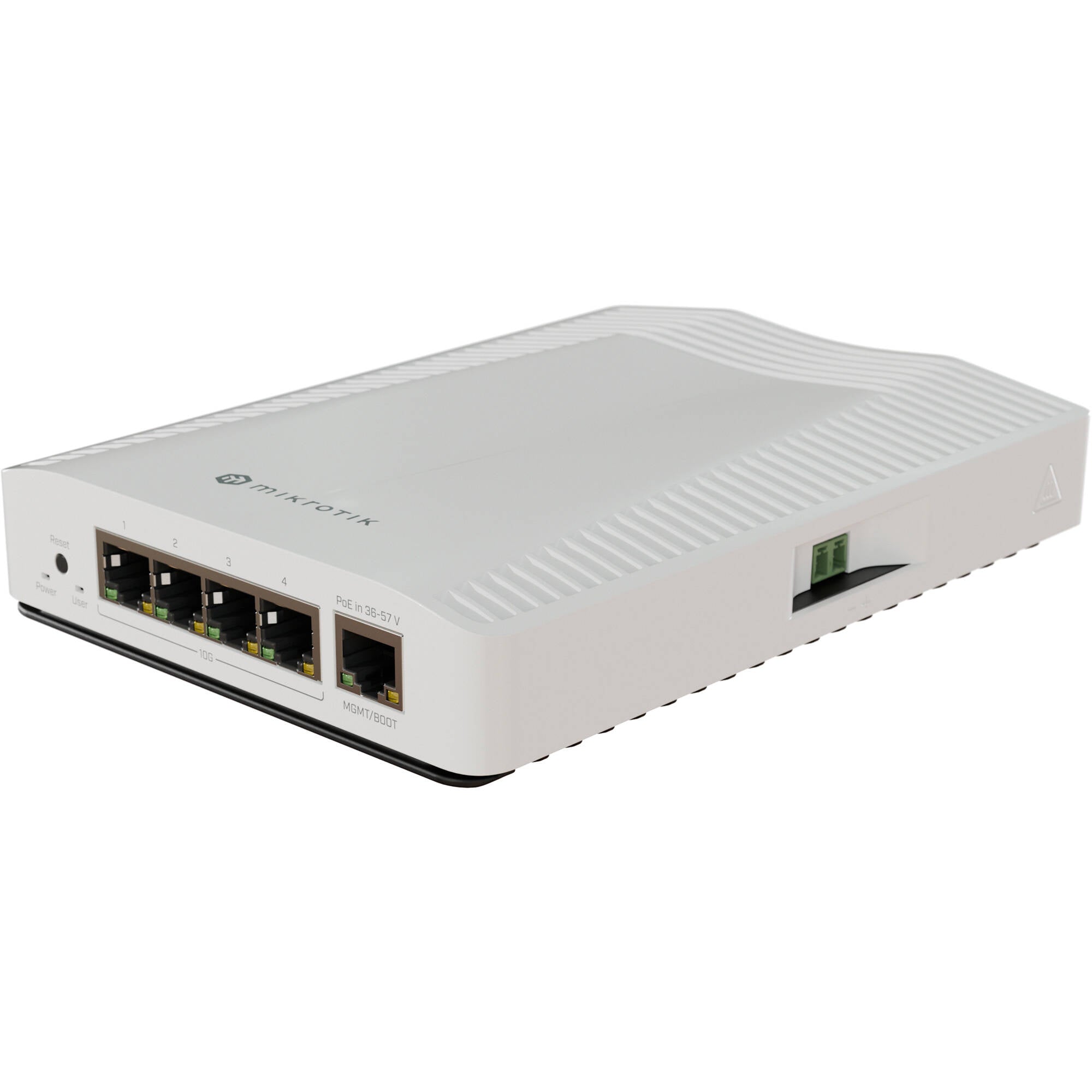 Switch de Red MikroTik CRS304-4XG-IN 4-Port 10G Managed Network Switch - vista trasera