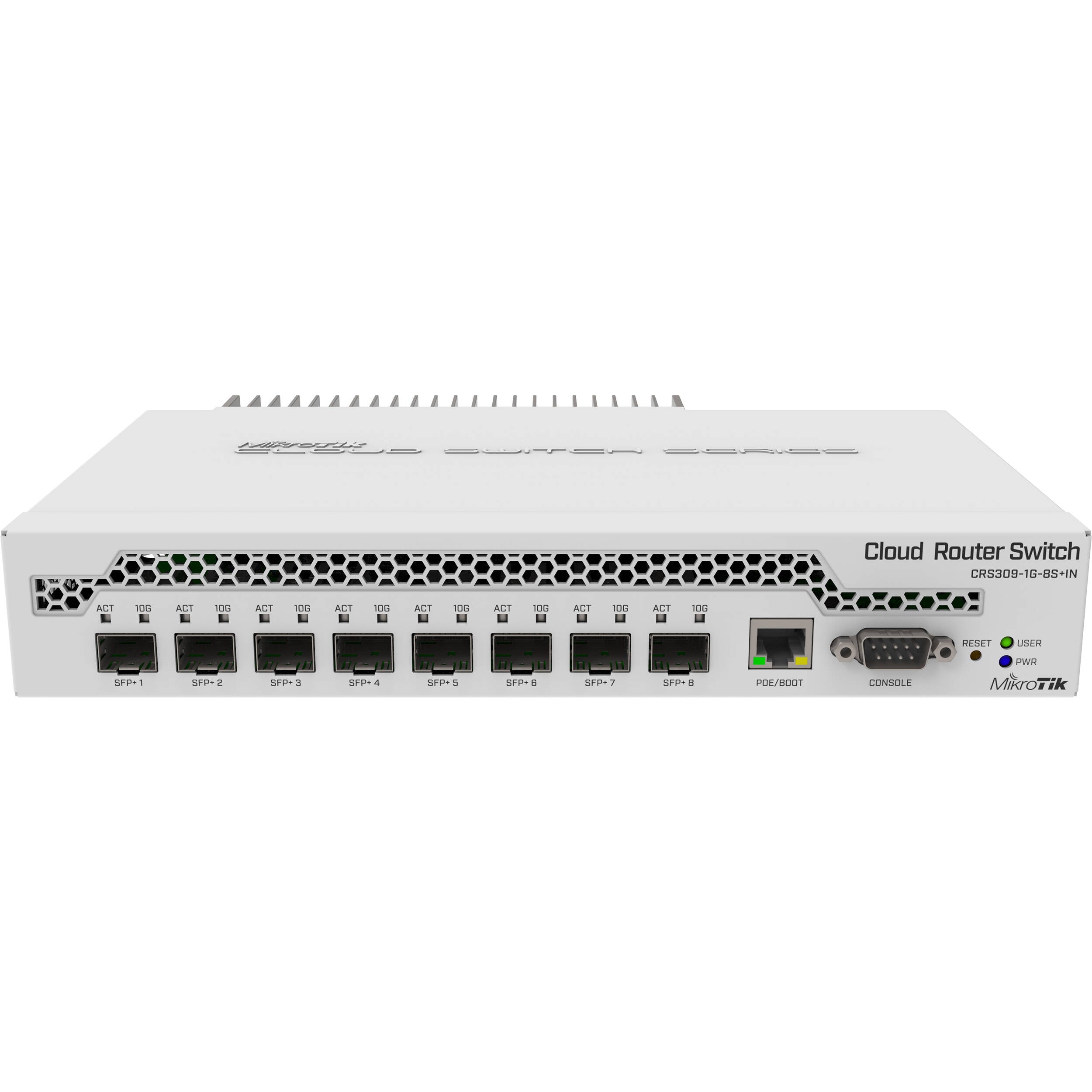 Switch de Red MikroTik CRS309-1G-8S+IN 8-Port 10G SFP+ Managed Network Switch - vista principal