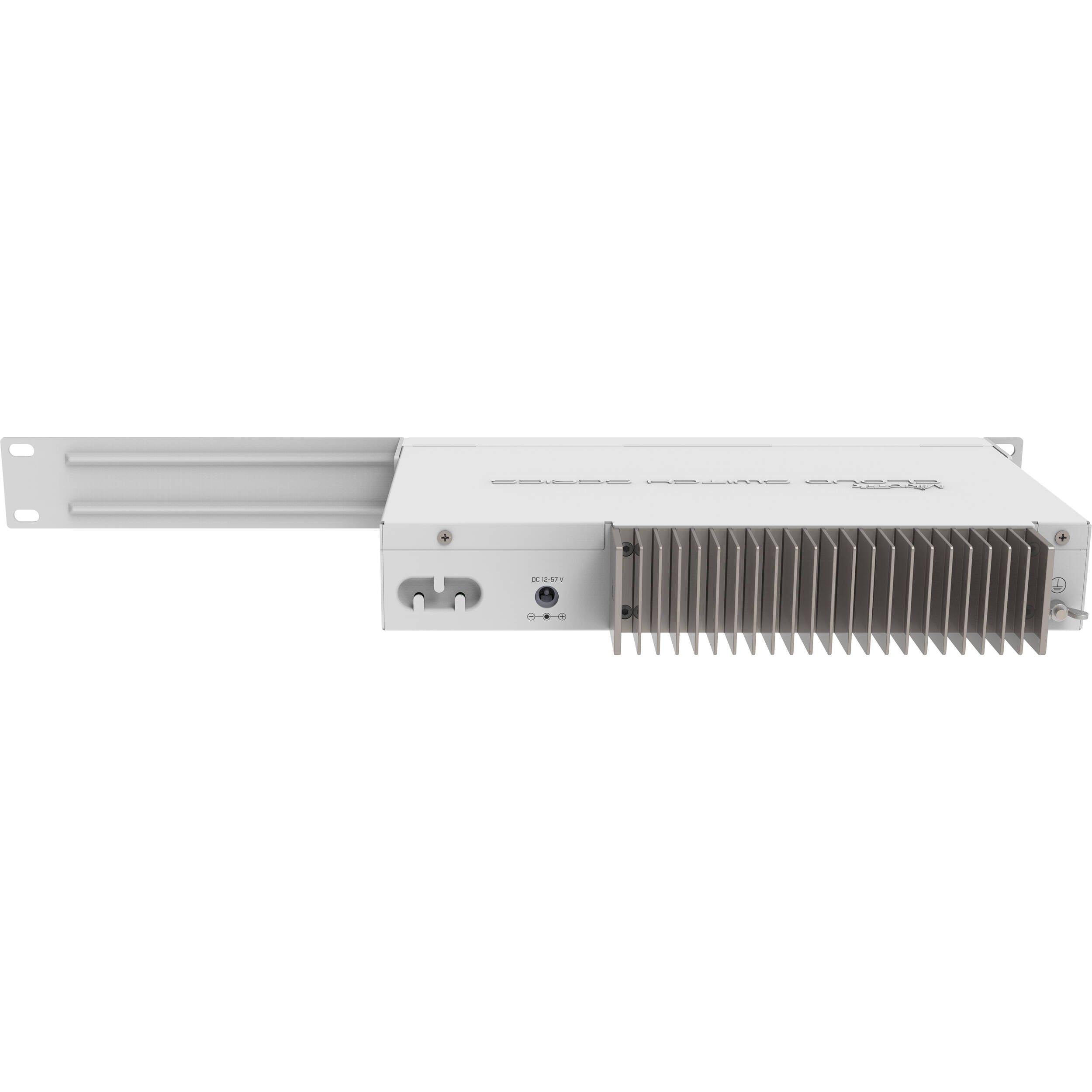 Switch de Red MikroTik CRS309-1G-8S+IN 8-Port 10G SFP+ Managed Network Switch - vista lateral