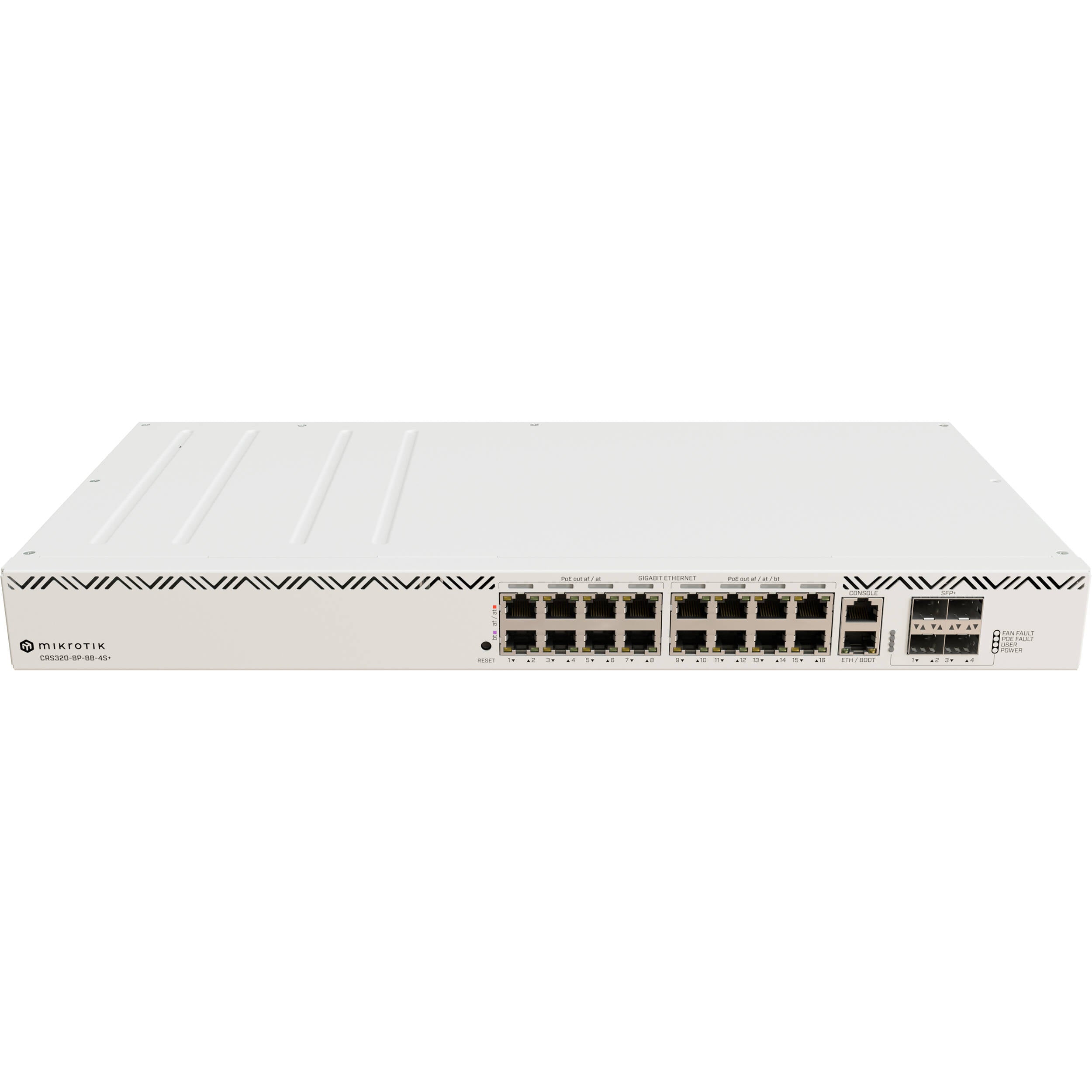 Switch de Red MikroTik CRS320-8P-8B-4S+RM 17-Port Gigabit PoE++ Compliant Managed Network Switch - vista principal