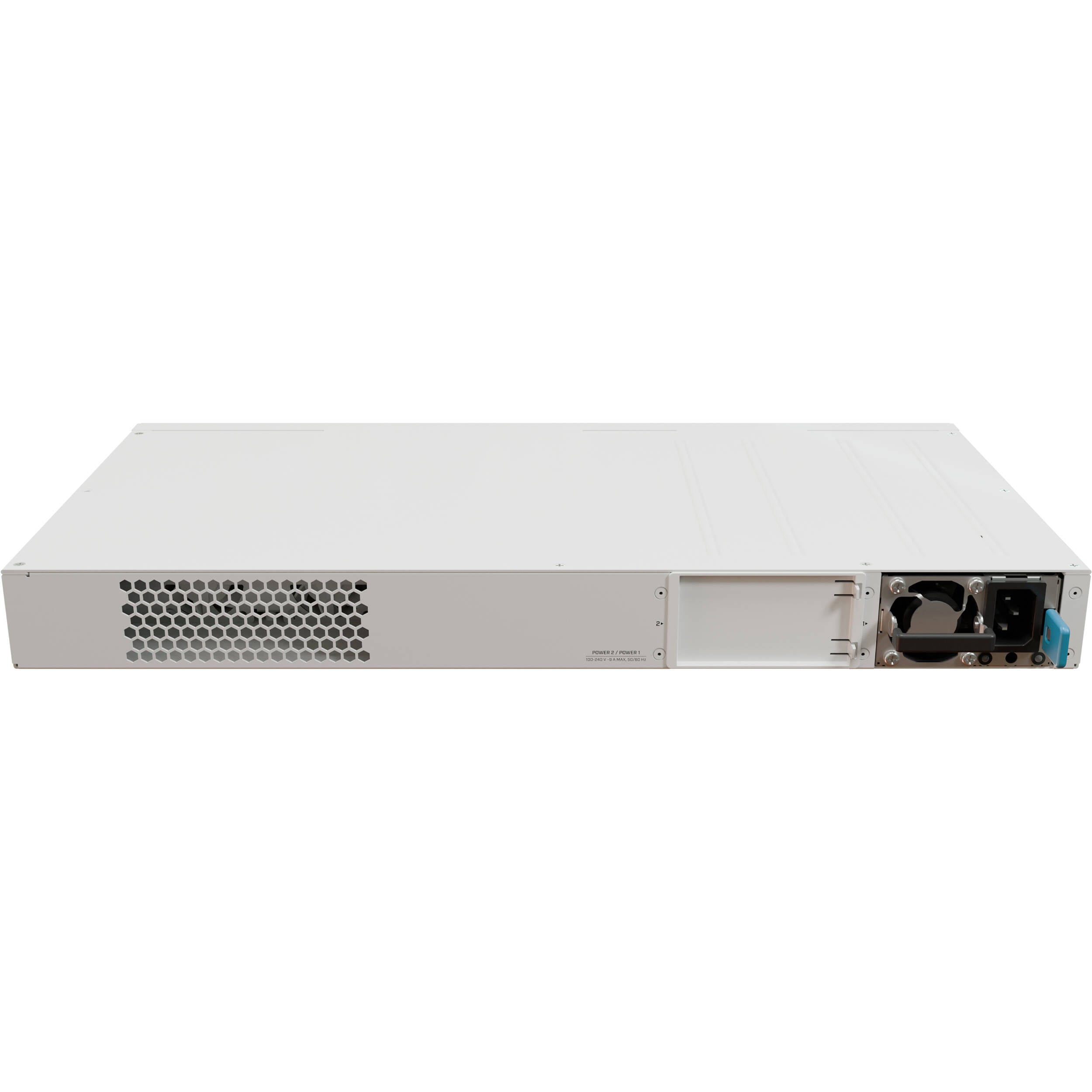 Switch de Red MikroTik CRS320-8P-8B-4S+RM 17-Port Gigabit PoE++ Compliant Managed Network Switch - vista trasera