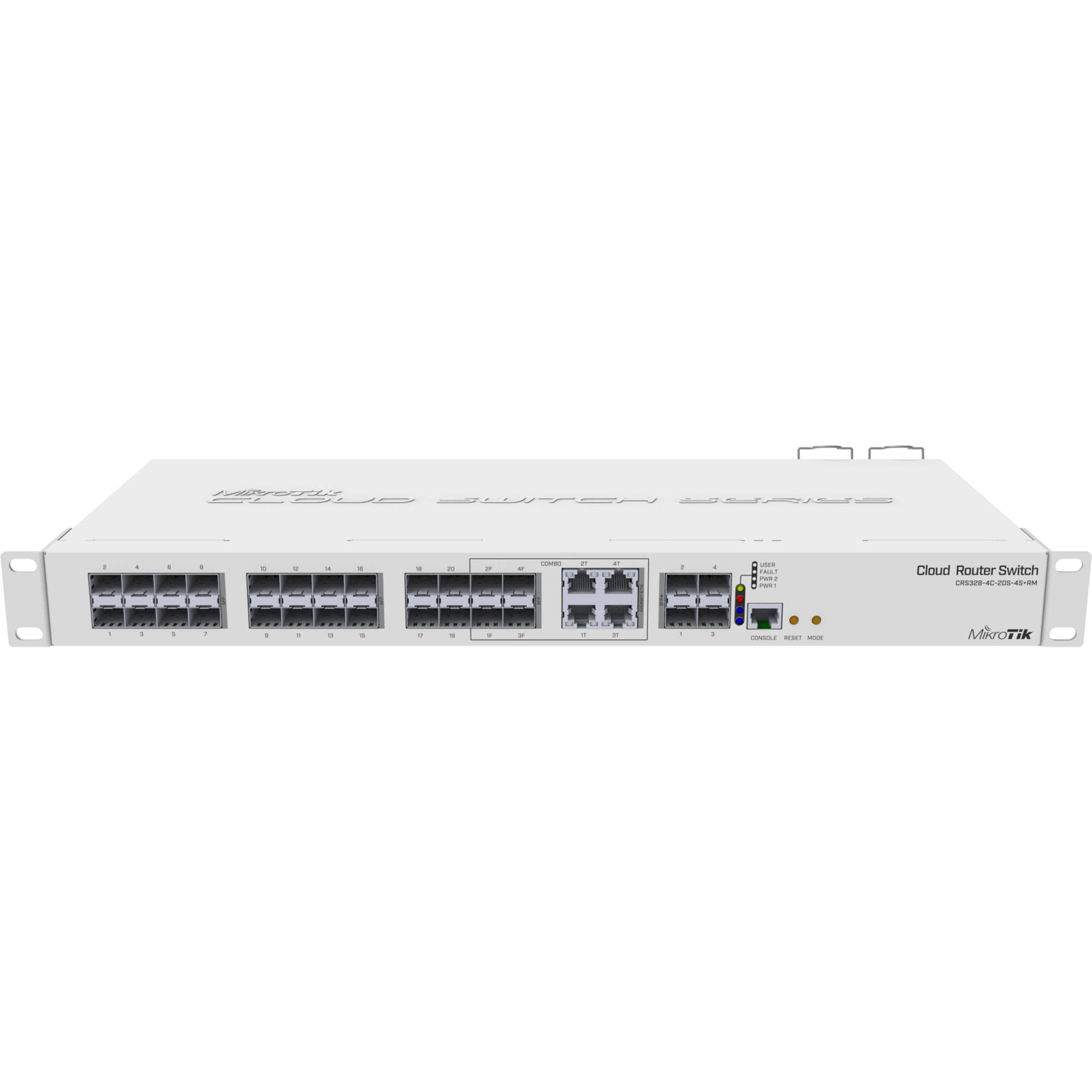Switch de Red MikroTik CRS328-4C-20S-4S+RM 28-Port 1G SFP / 10G SFP+ Managed Network Switch - vista principal