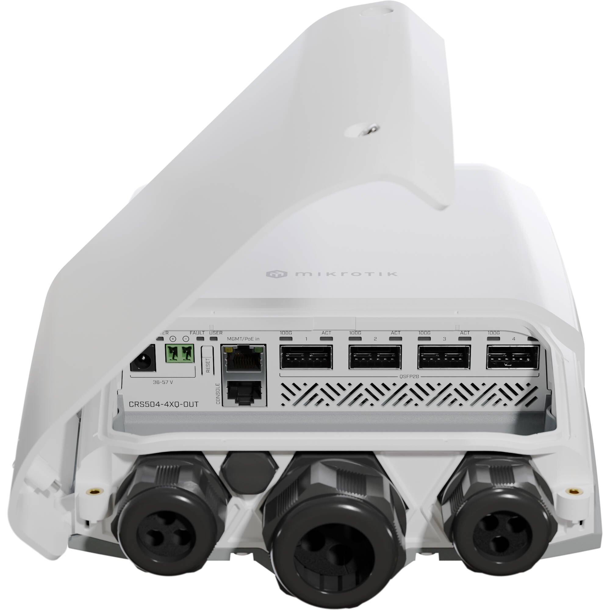 Switch de Red MikroTik CRS504-4XQ-OUT 4-Port 100G QSFP28 Managed Outdoor Network Switch - detalle