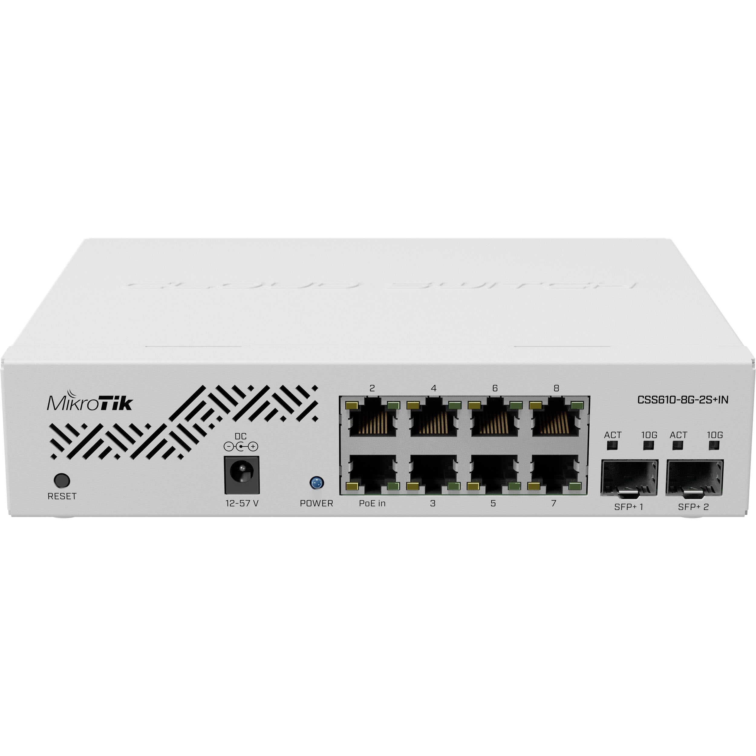 Switch de Red MikroTik CSS610-8G-2S+IN 8-Port Gigabit Managed Network Switch - vista principal