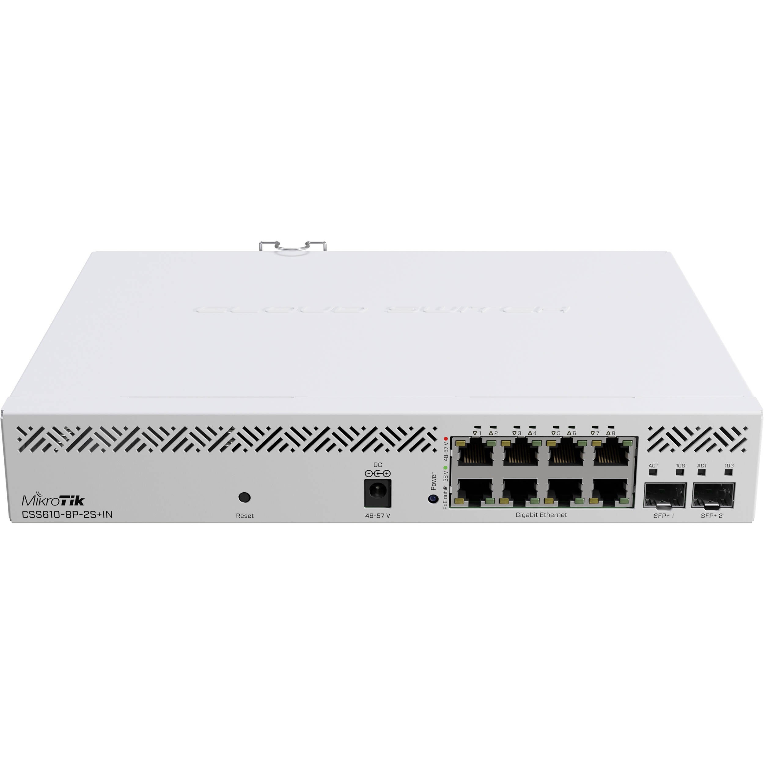 Switch de Red MikroTik CSS610-8P-2S+IN 8-Port Gigabit PoE+ Compliant Managed Network Switch - vista principal