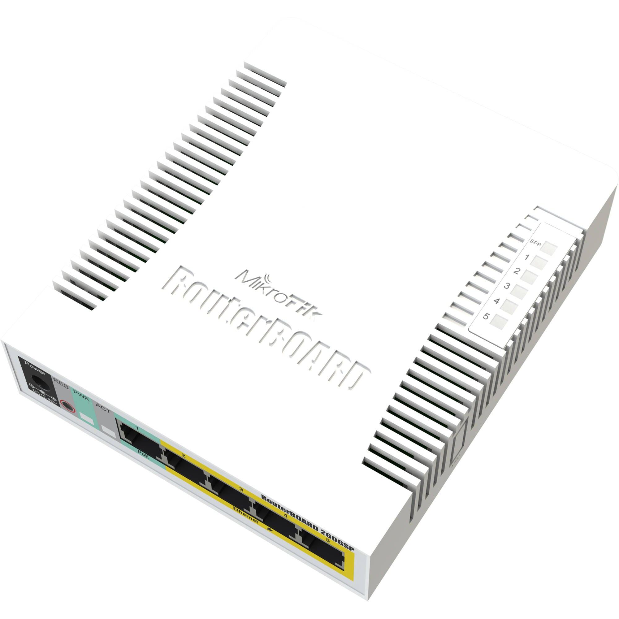 Switch de Red MikroTik RB260GSP 5-Port Gigabit Passive PoE Compliant Managed Network Switch - vista principal
