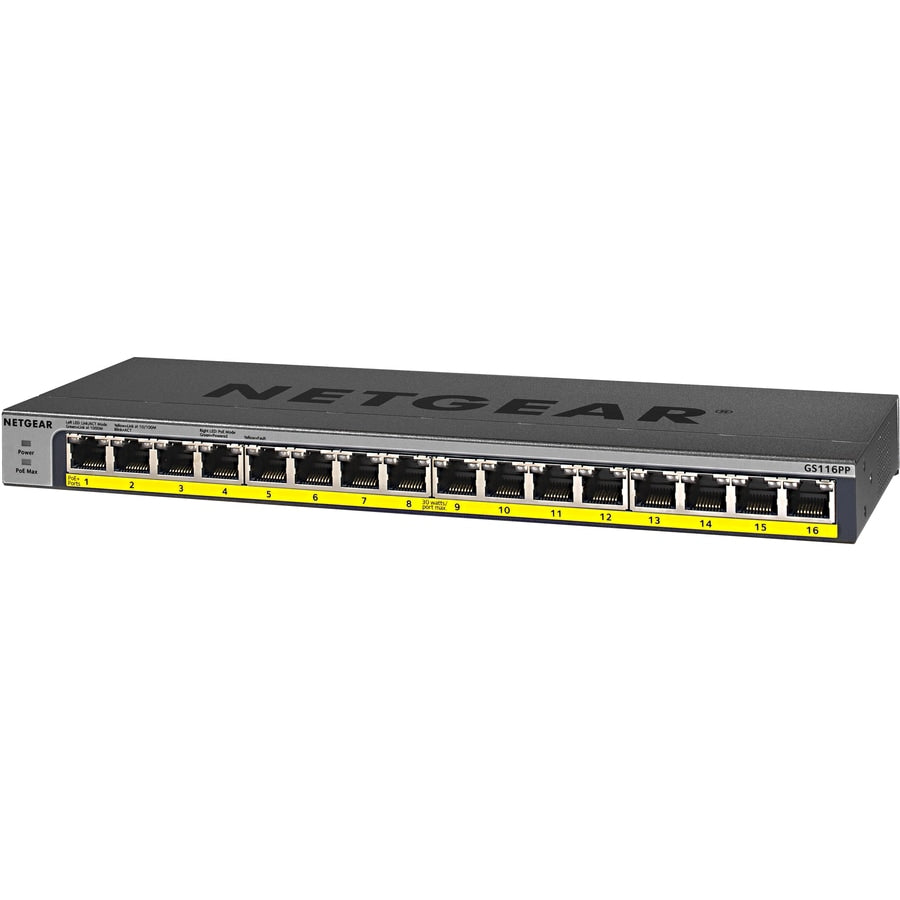 Switch de Red Netgear 16-Port 183W PoE/PoE+ Gigabit Ethernet Unmanaged Switch - vista 7