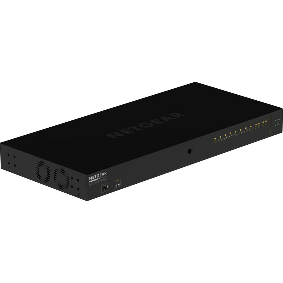 Switch de Red Netgear AV Line M4250-10G2F-PoE+ 8x1G PoE+ 125W 2x1G and 2xSFP Managed Switch (GSM4212P) - vista 1