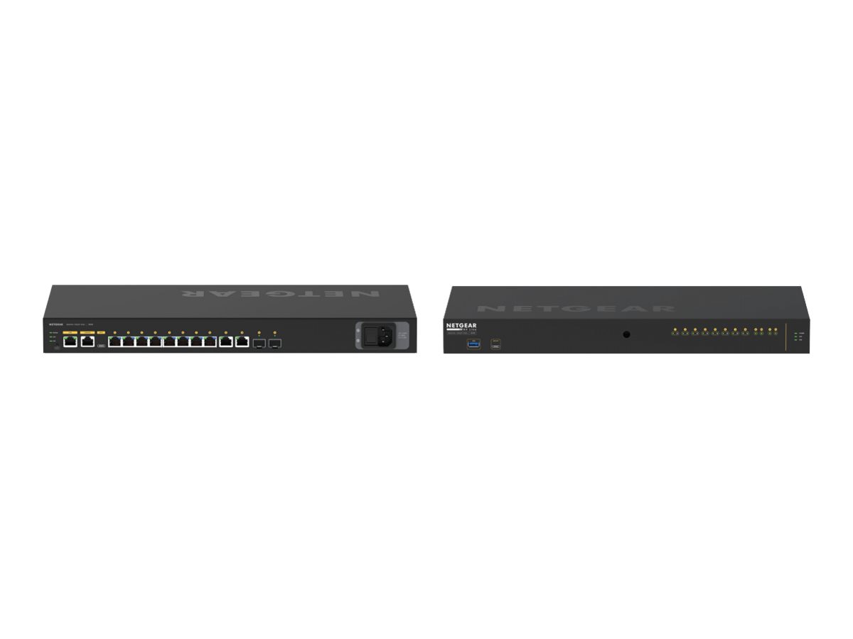 Switch de Red Netgear AV Line M4250-10G2F-PoE+ 8x1G PoE+ 125W 2x1G and 2xSFP Managed Switch (GSM4212P) - vista 3