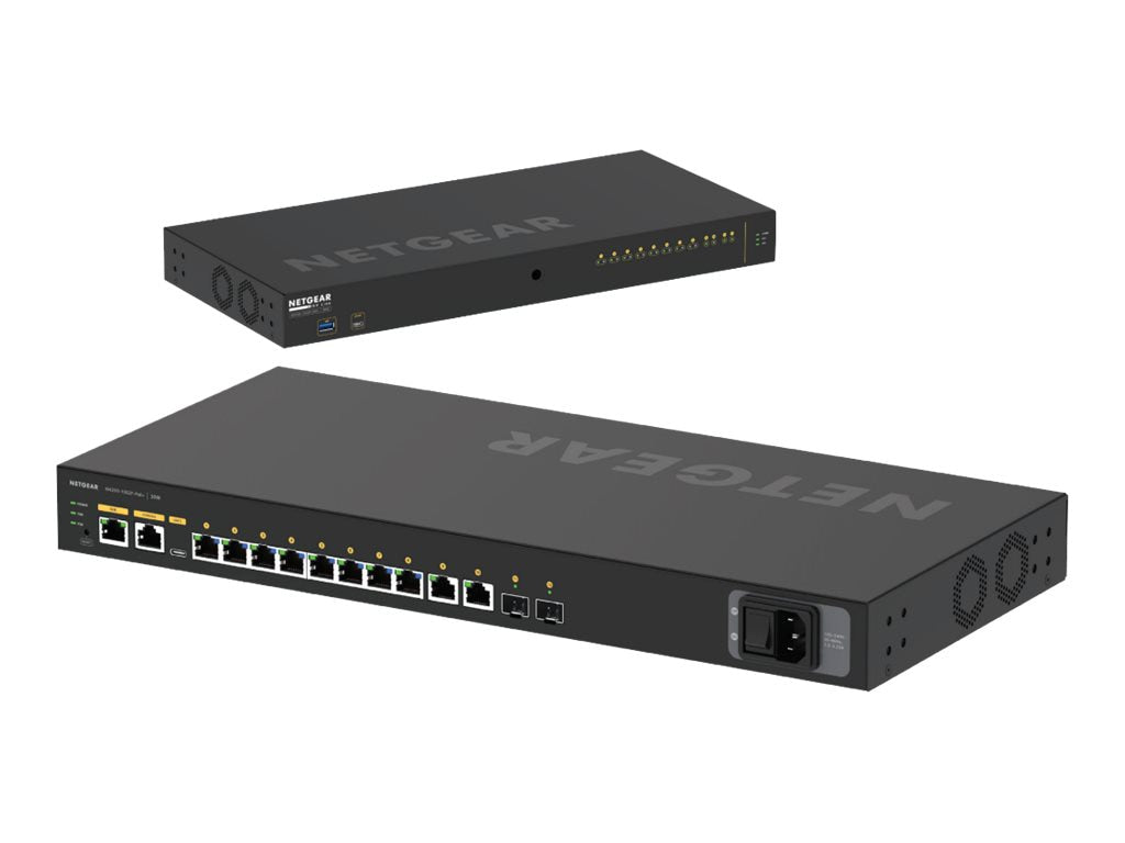 Switch de Red Netgear AV Line M4250-10G2F-PoE+ 8x1G PoE+ 125W 2x1G and 2xSFP Managed Switch (GSM4212P) - vista 4