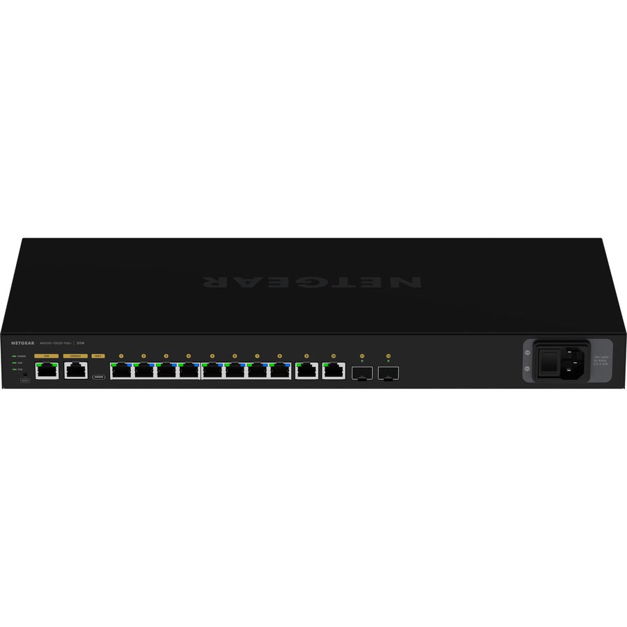 Switch de Red Netgear AV Line M4250-10G2F-PoE+ 8x1G PoE+ 125W 2x1G and 2xSFP Managed Switch (GSM4212P) - vista 6