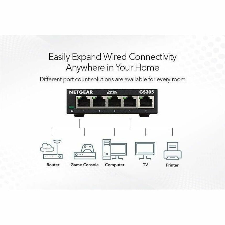 Switch de Red Netgear Business GS305 Ethernet Switch - vista 6