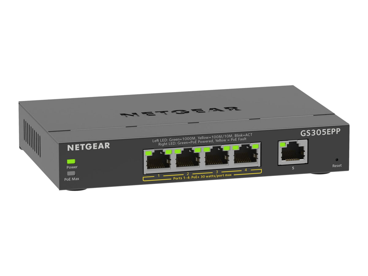 Switch de Red Netgear Business GS305EPP Ethernet Switch - vista 4