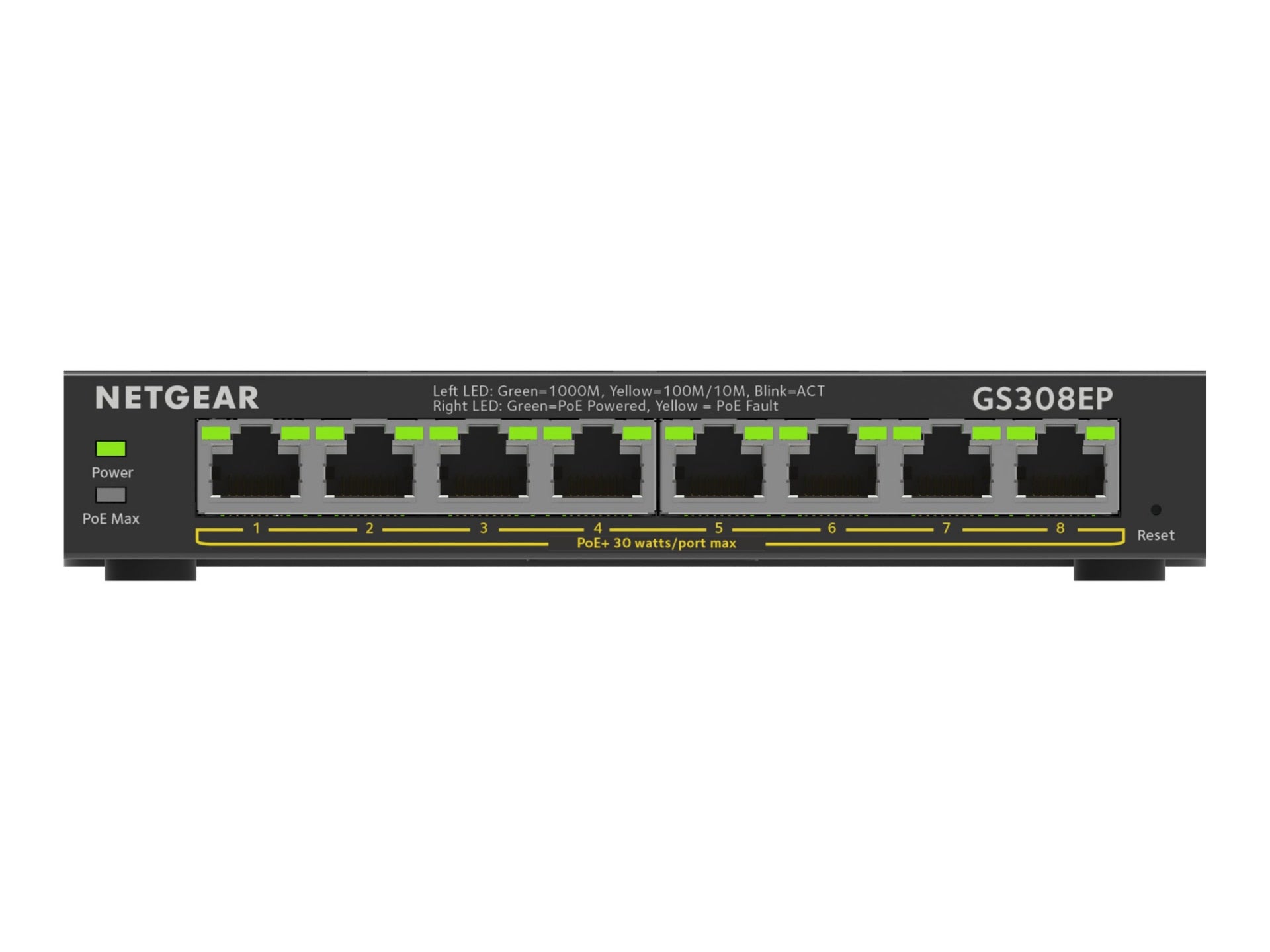 Switch de Red Netgear Business GS308EP Ethernet Switch - vista 2