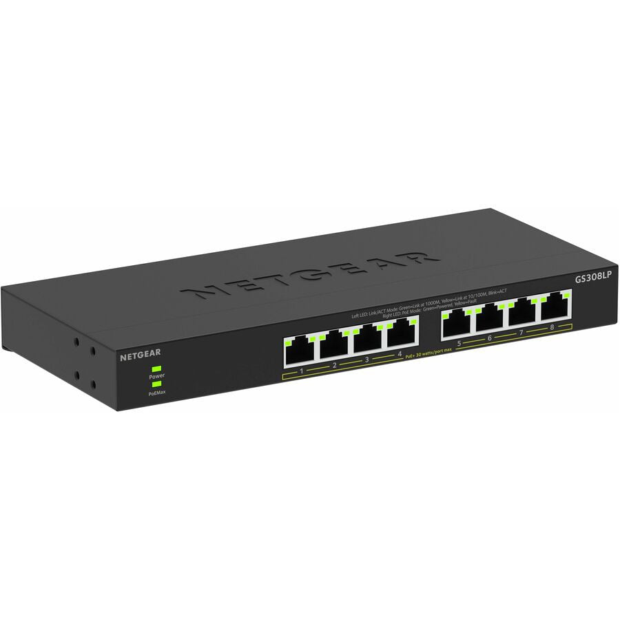 Switch de Red Netgear Business GS308LP Ethernet Switch - vista 2