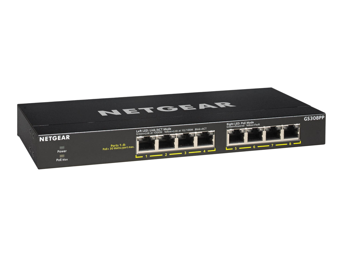 Switch de Red Netgear Business GS308PP Ethernet Switch - vista 2