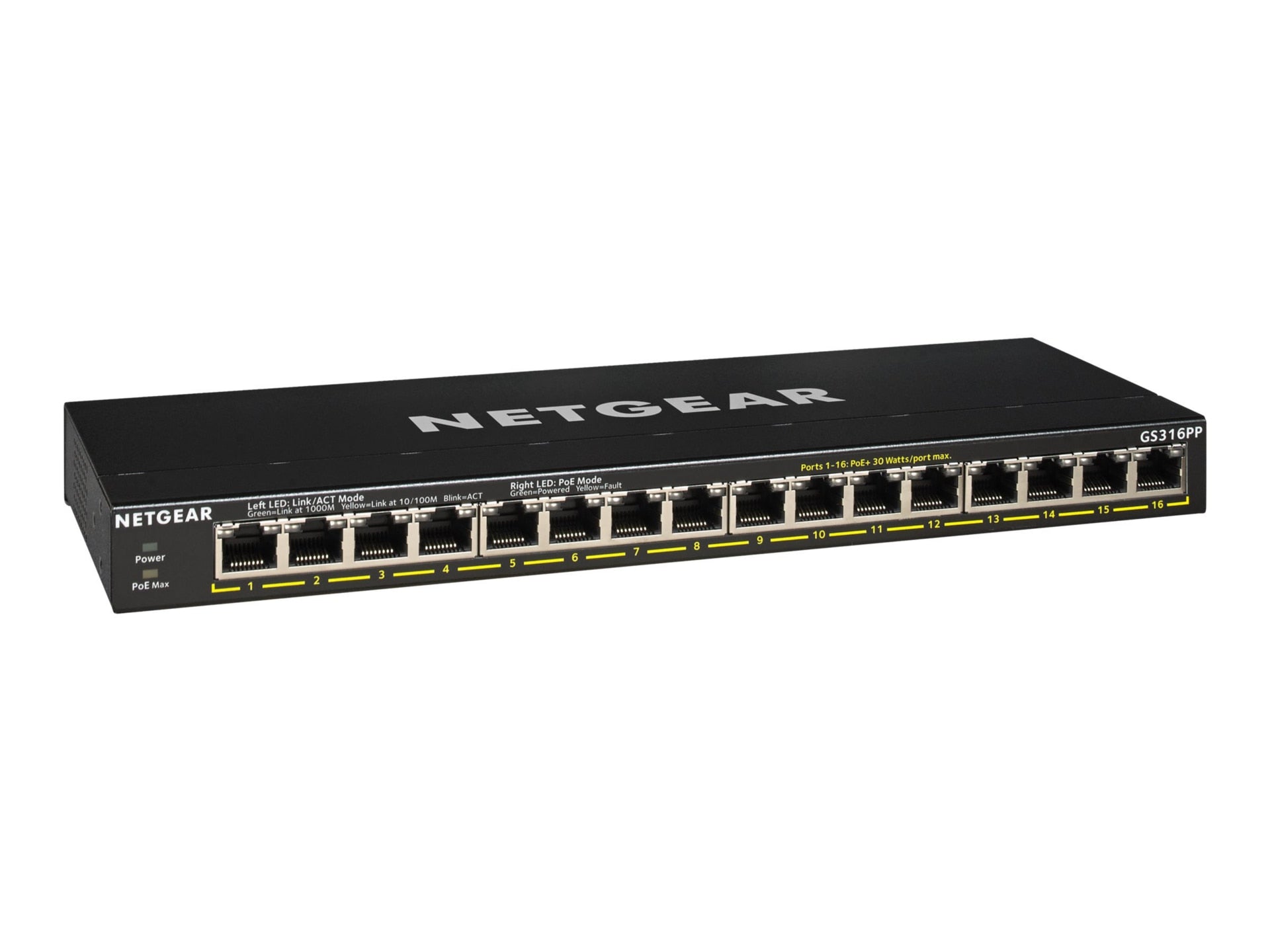 Switch de Red Netgear Business GS316PP Ethernet Switch - vista 2