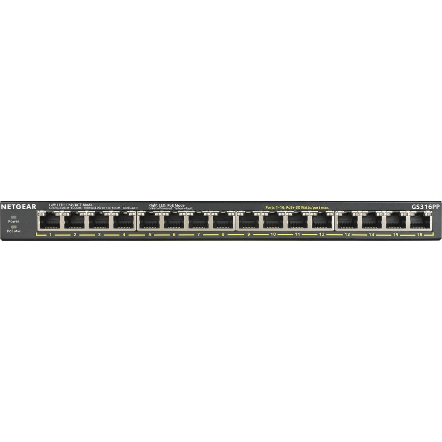 Switch de Red Netgear Business GS316PP Ethernet Switch - vista 7