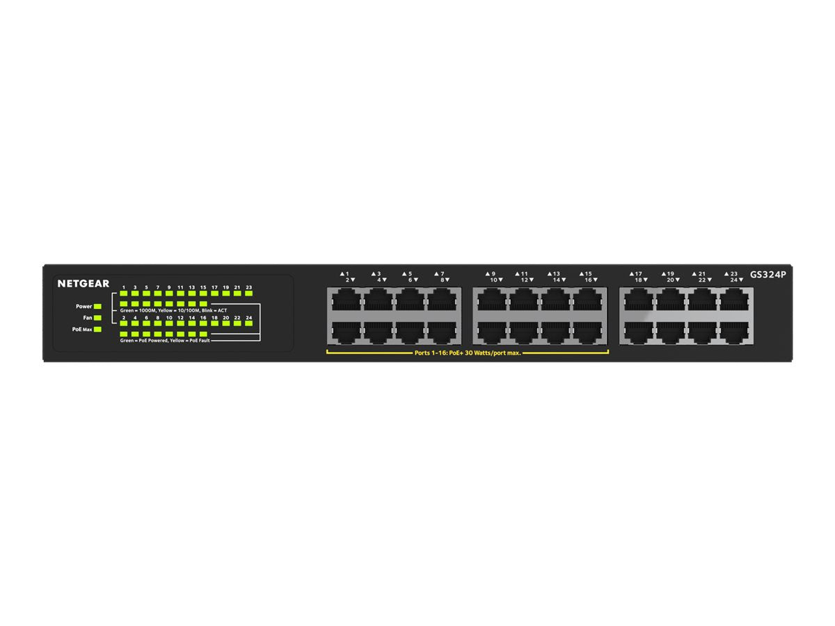 Switch de Red Netgear Business GS324P Ethernet Switch - vista 3