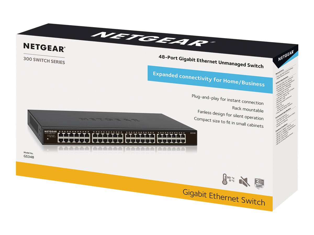 Switch de Red Netgear Business GS348 Ethernet Switch - vista 5