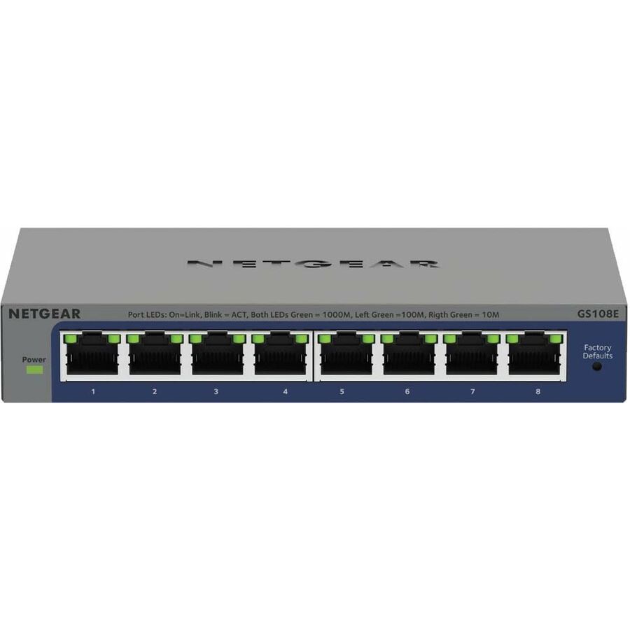 Switch de Red Netgear GS108E Ethernet Switch - vista 2