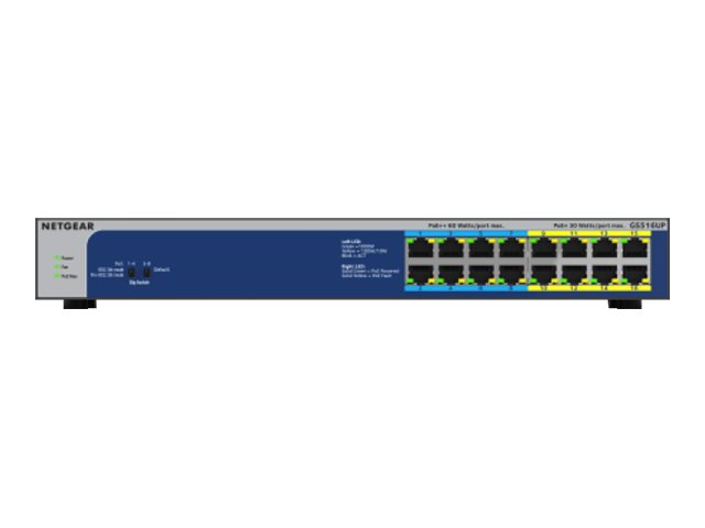 Switch de Red Netgear GS516UP Ethernet Switch - vista 2